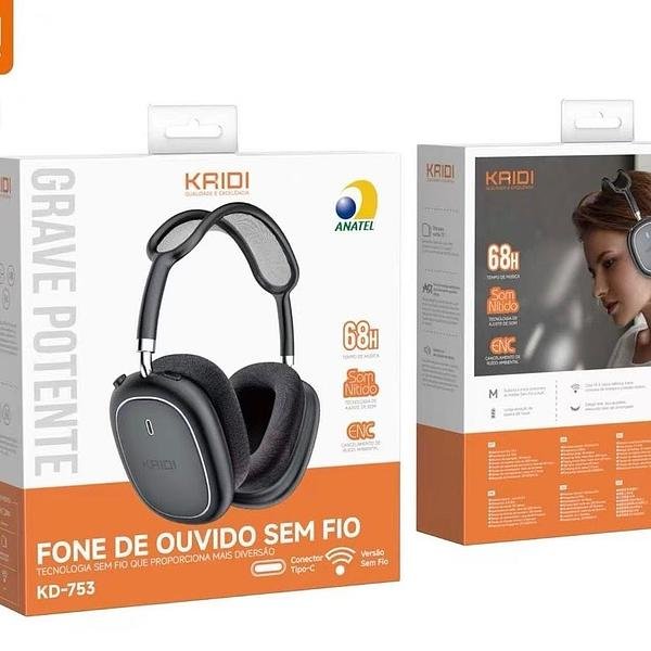 KAIDI - FONE SEM FIO BLUETOOTH COM ENC (CANCELAMENTO DE RUIDO) - Imagem 2