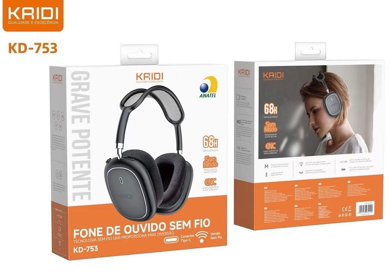 KAIDI - FONE SEM FIO BLUETOOTH COM ENC (CANCELAMENTO DE RUIDO) - Imagem 3