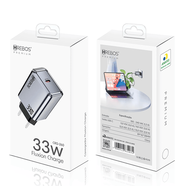 HREBOS - FONTE TC 33W TURBO FLUXION CHARGE - Imagem 2