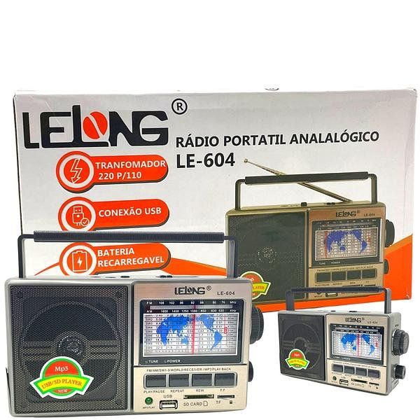 LELONG - RADIO PORTATIL ANALOGICO - LE-604 - Imagem 2