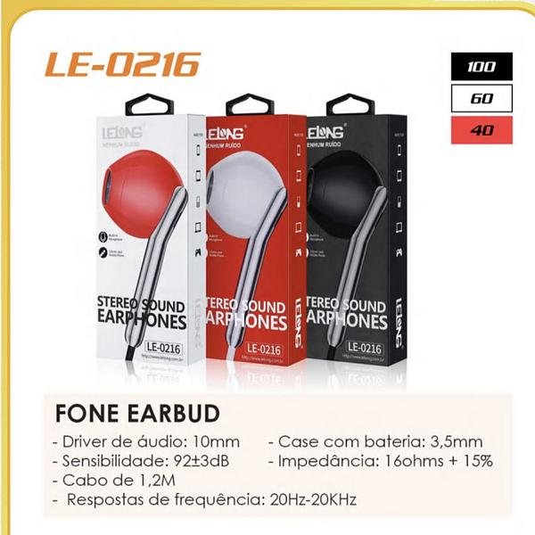 FONE COM FIO LELONG COM MICROFONE - Imagem 2