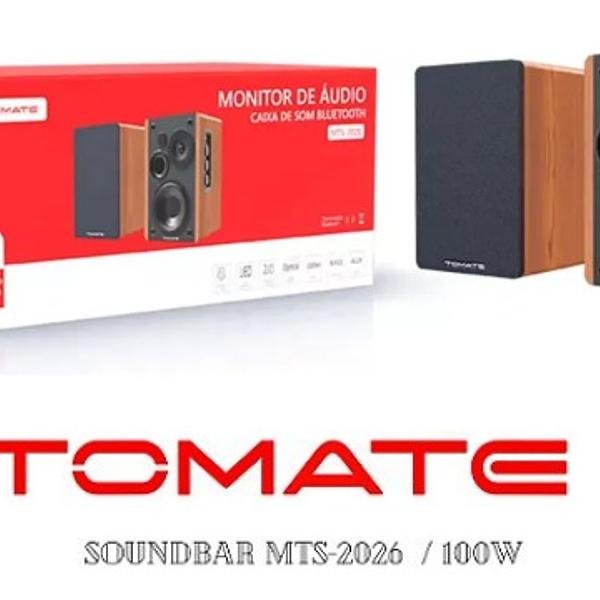 TOMATE - CAIXA DE SOM 100W ATIVA MONITOR BLUETOOTH ÓPTICO - MTS-2026 - Imagem 2