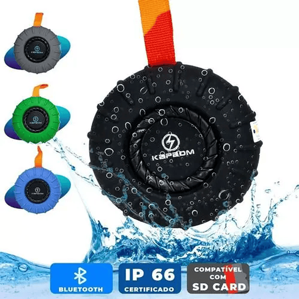 CAIXA DE SOM BLUETOOTH PORTATIL A PROVA D'AGUA - Imagem 2
