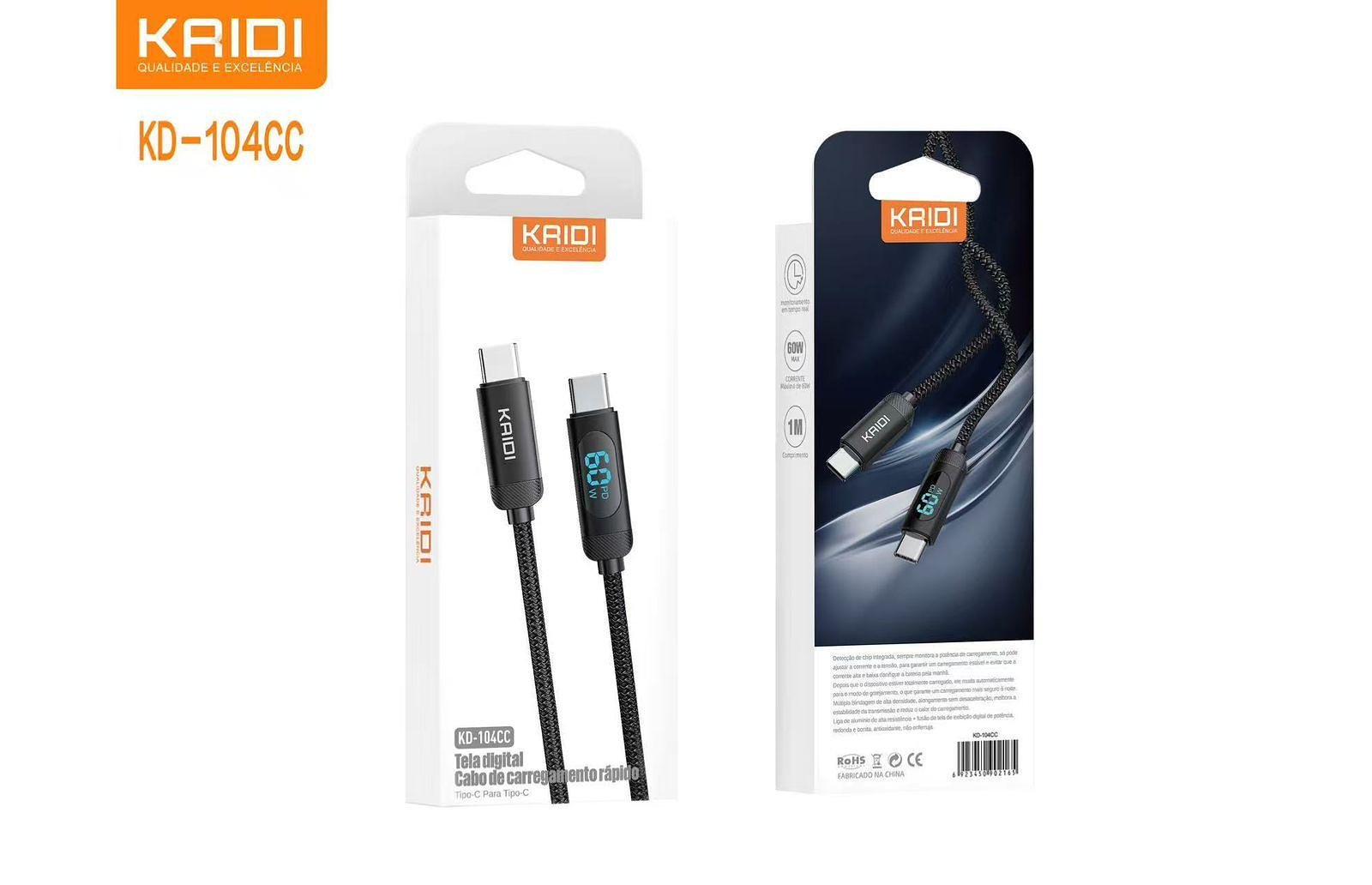 KAIDI - CABO COM TELA DIGITAL TC / TC - KD-104CC - Imagem 5