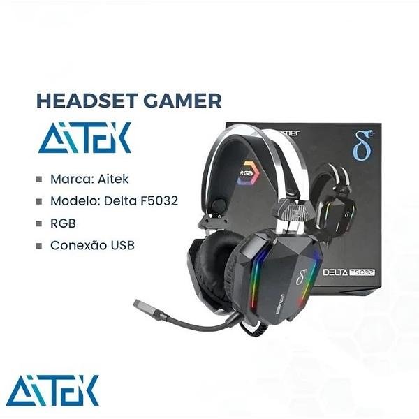 FONE/HEADSET GAMER PRO RGB COM ADAPTADOR P2 - Imagem 2