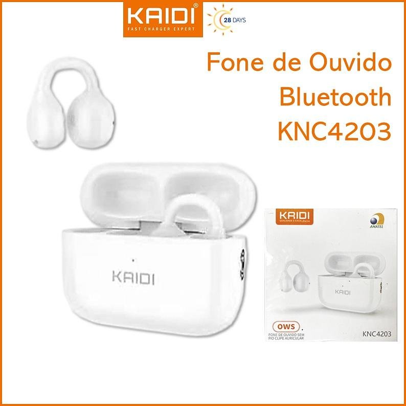 KAIDI - FONE DE OUVIDO SEM FIO OWS BLUETOOTH CLIPE AURICULAR - Imagem 6