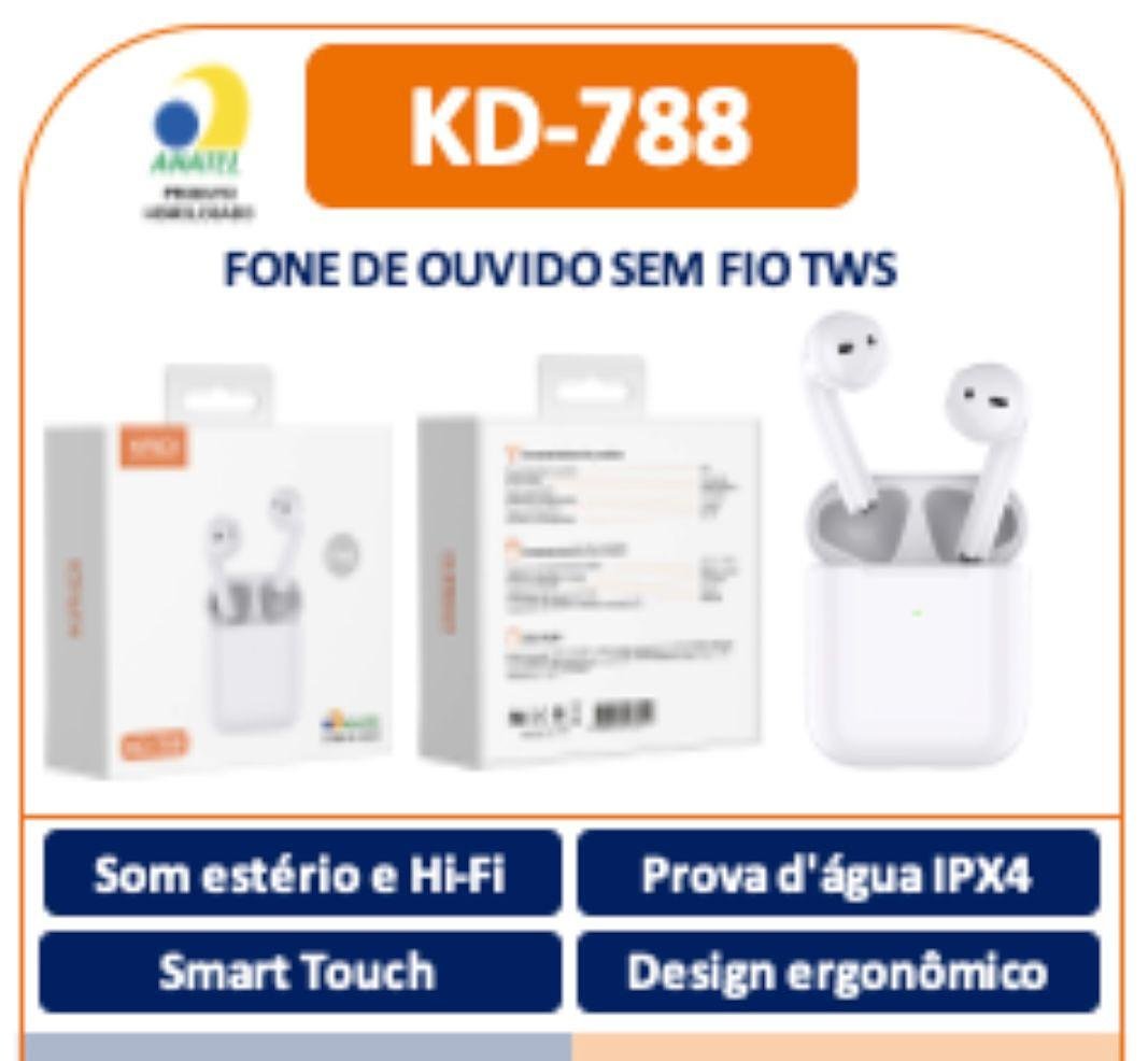 KAIDI - FONE BLUETOOTH TWS IPX4 5.1 - Imagem 6