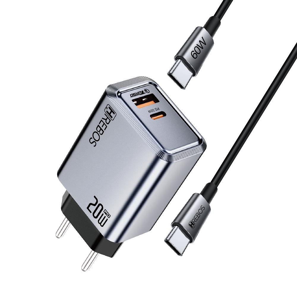 HREBOS - CARREGADOR 20W +CABO TYPE-C TYPE-C - Imagem 6