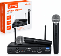 LELONG - MICROFONE DUPLO SEM FIO - LE-906 - Imagem 3