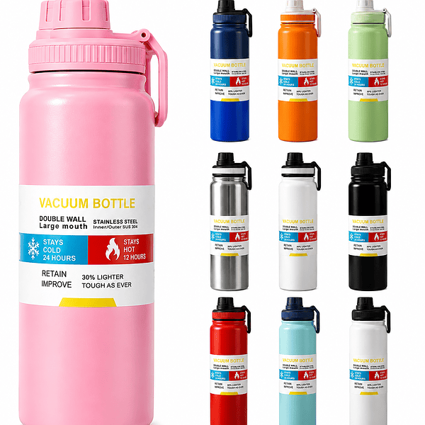 800ML - GARRAFA TERMICA SEM LOGO *SEM GARANTIA* - Imagem 2