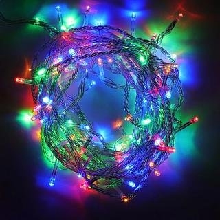 COLORIDO - PISCA DE NATAL COM FIO TRANSPARENTE 110V