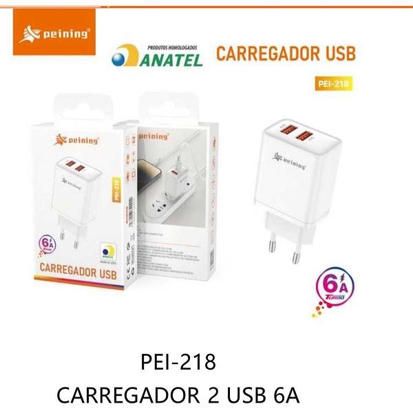 PEINING - FONTE CARREGADOR 2 USB - PEI-218 - Imagem 2