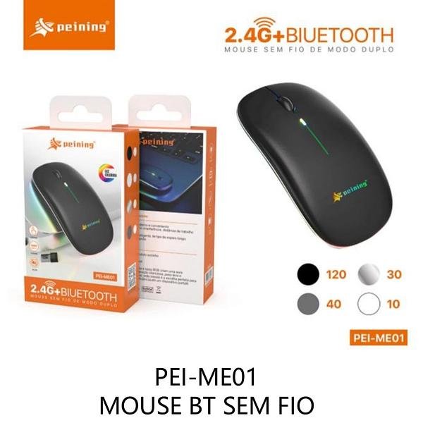 PEINING - MOUSE BLUETOOTH + ADAPTADOR 2.4G - PEI-ME01 - Imagem 2