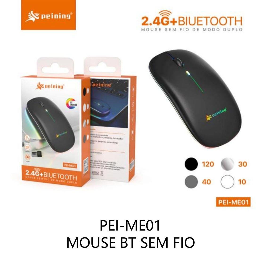 PEINING - MOUSE BLUETOOTH + ADAPTADOR 2.4G - PEI-ME01 - Imagem 3