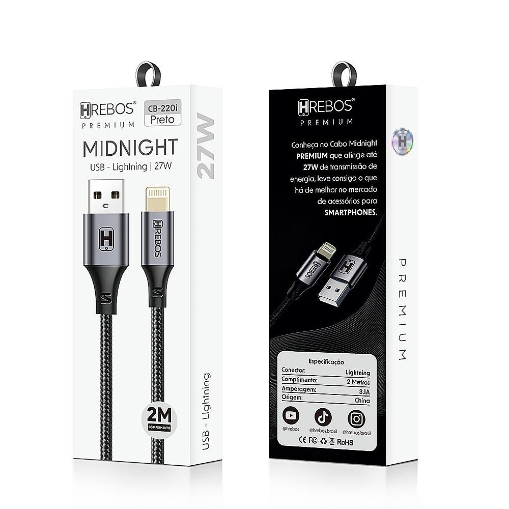 CABO HREBOS TURBO MIDNIGHT 2M iOS - Imagem 3