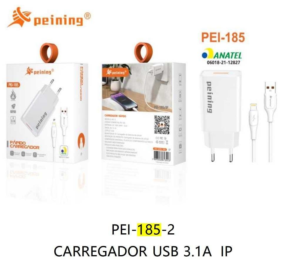 PEINING - CARREGADOR USB IOS 3.1 - PEI-185-2 - Imagem 3
