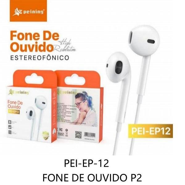 PEINING - FONE DE OUVIDO COM FIO P2 PEINING PEI-EP12 - Imagem 2
