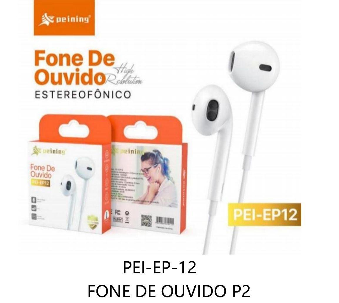 PEINING - FONE DE OUVIDO COM FIO P2 PEINING PEI-EP12 - Imagem 3