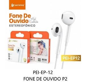 PEINING - FONE DE OUVIDO COM FIO P2 PEINING PEI-EP12