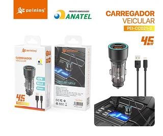 PENING - CARREGADOR VEICULAR UBS / iOS - CC021-2