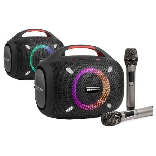 SOONBOX - CAIXA DE SOM BLUETOOTH LED COM 2 MICROFONES - S6300 - Imagem 3