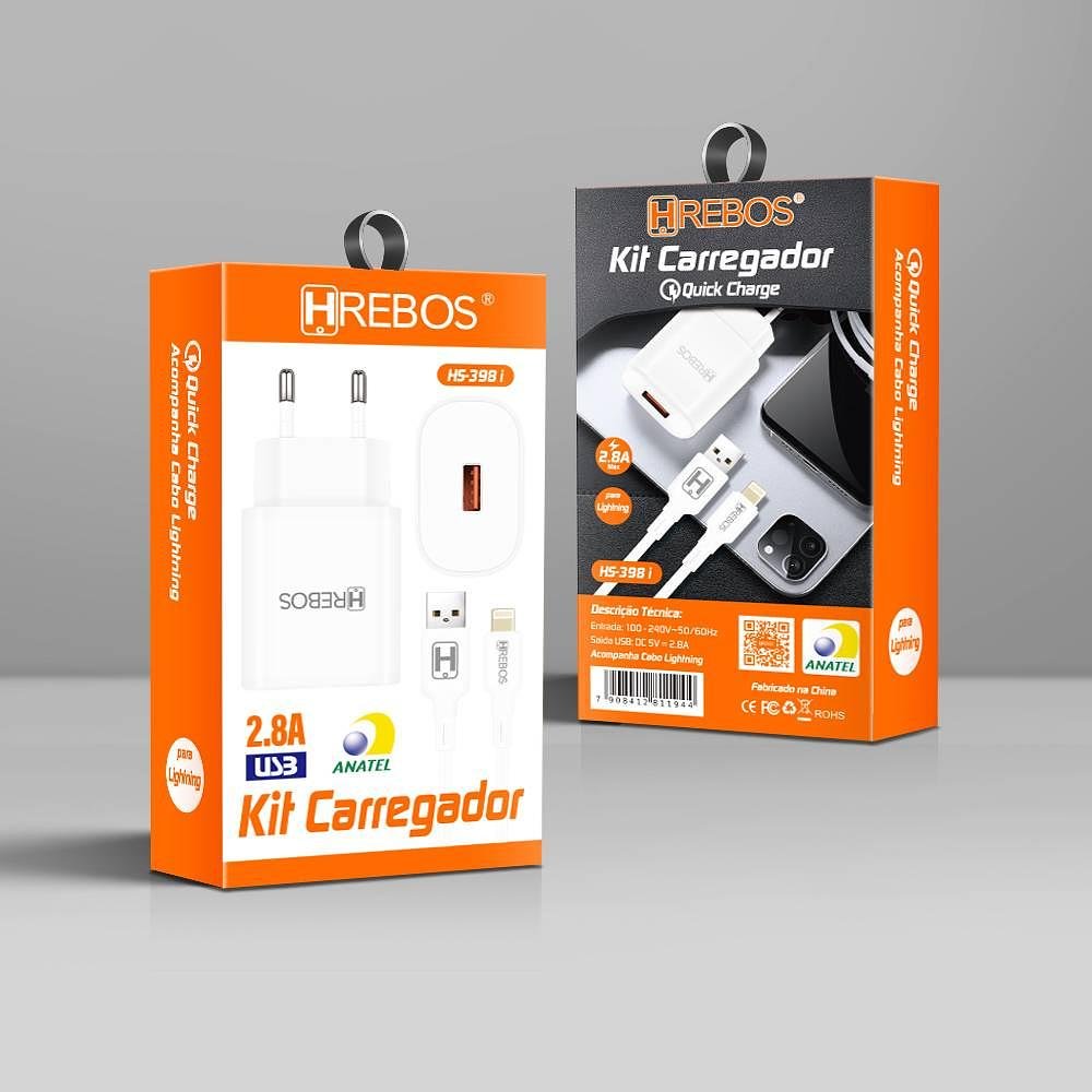 HREBOS - CARREGADOR 14W iOS - HS-398A - Imagem 6